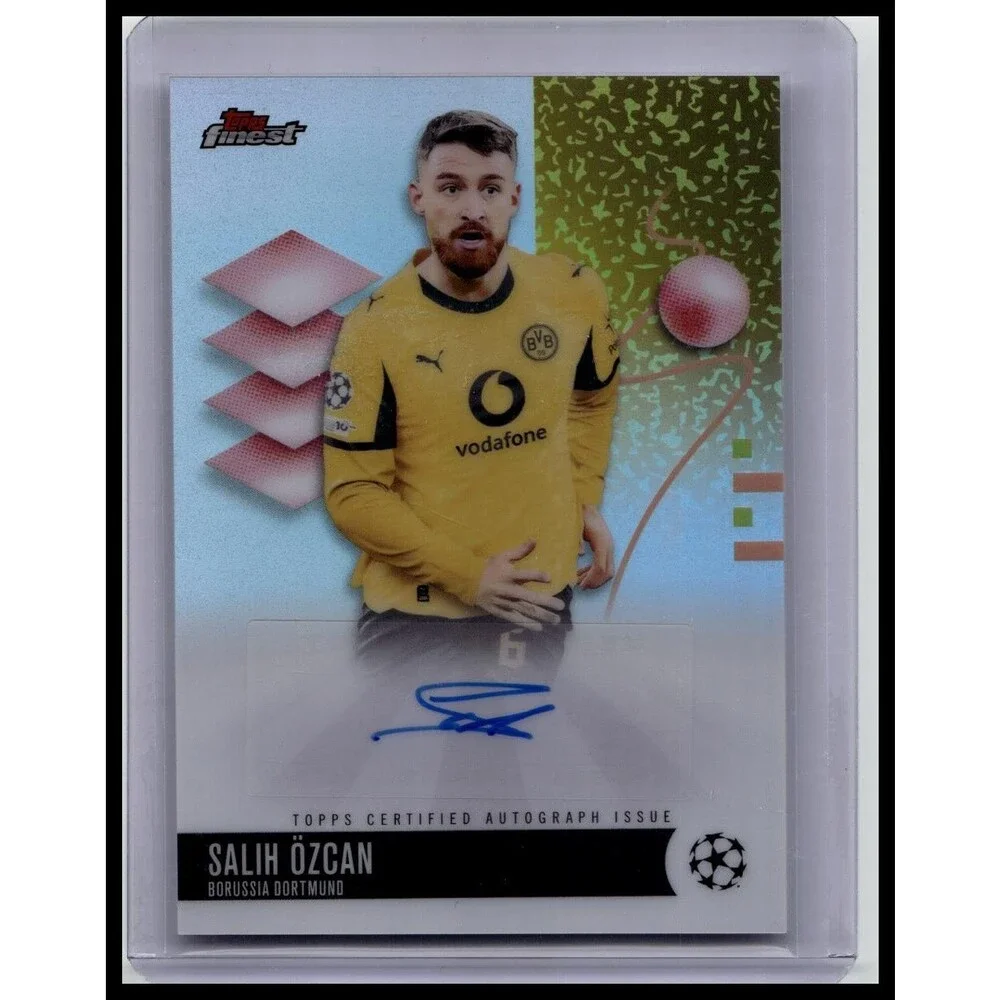 2025-26 Topps UEFA Club Competition Finest Salih Ozcan Auto #BA-SO Dortmund